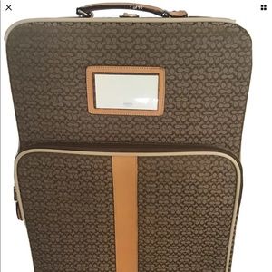 Coach Signature Luggage Rolling Carry On